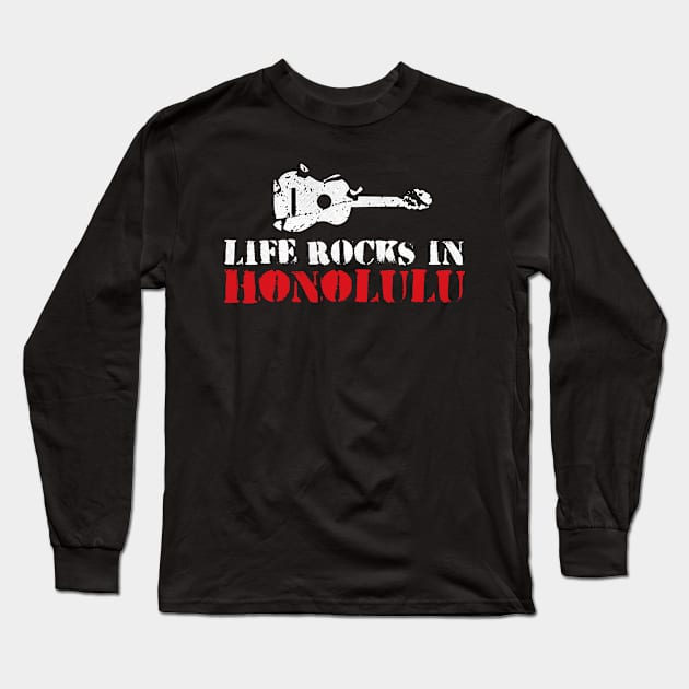 Honolulu, Hawaii - HI Rocks Life Long Sleeve T-Shirt by thepatriotshop